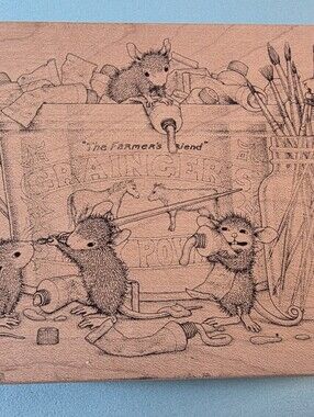 HOUSE MOUSE rubber Stamp